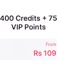 400 Credits + 75 VIP Points