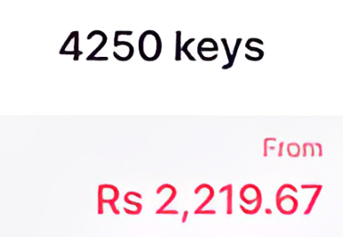 4250 keys